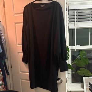Suzy Shier Elegant Black Long Sleeve Dress